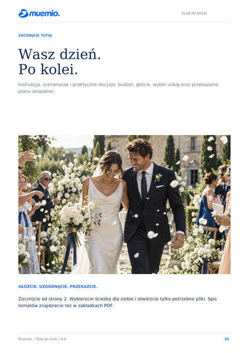 Rzeczywista okładka poradnika Ślub po kolei